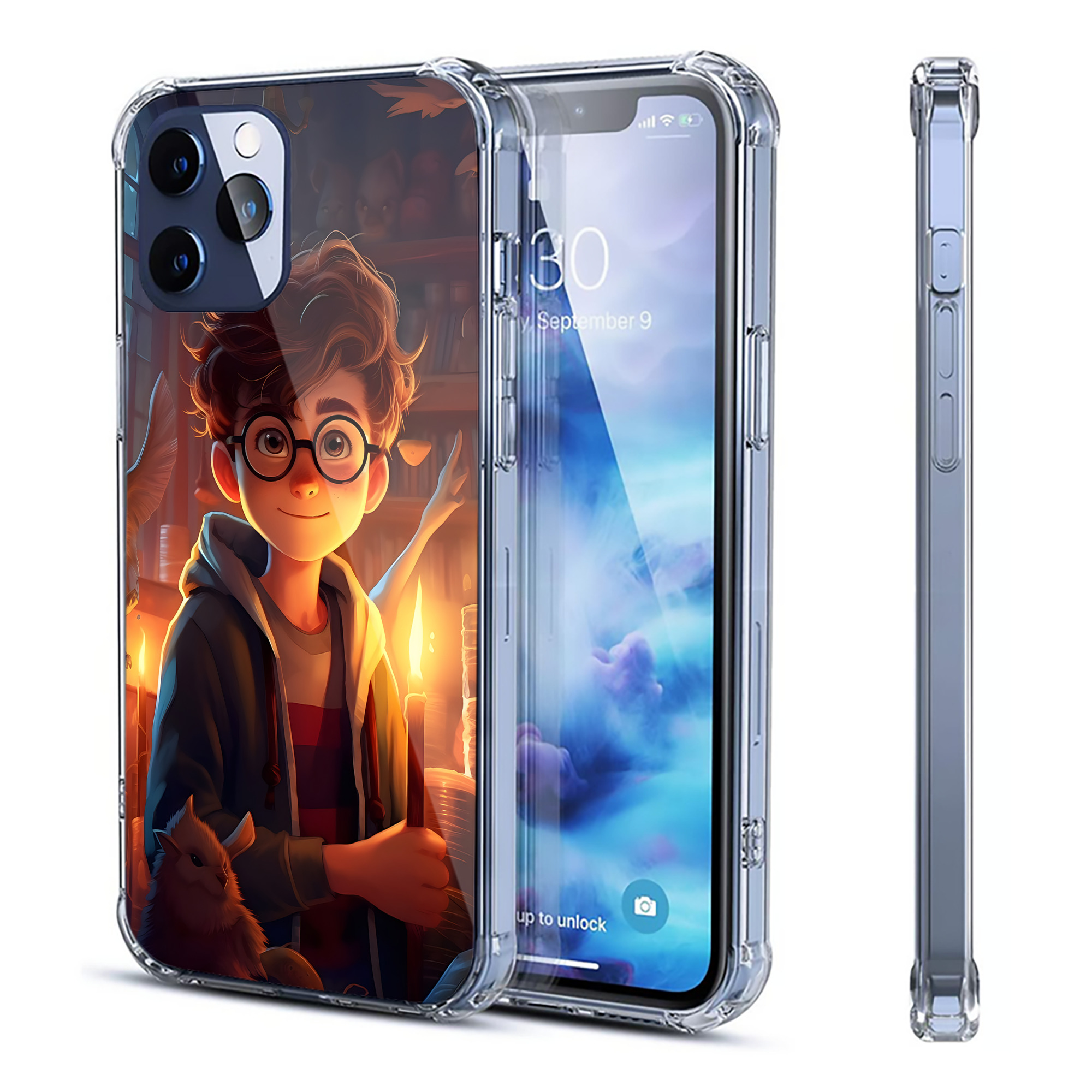 （画像用） Harry Potter ハリー・ポッターシリーズ 【iPhone 12シリーズ対応】透明スマホケース（クリアソフトケース）